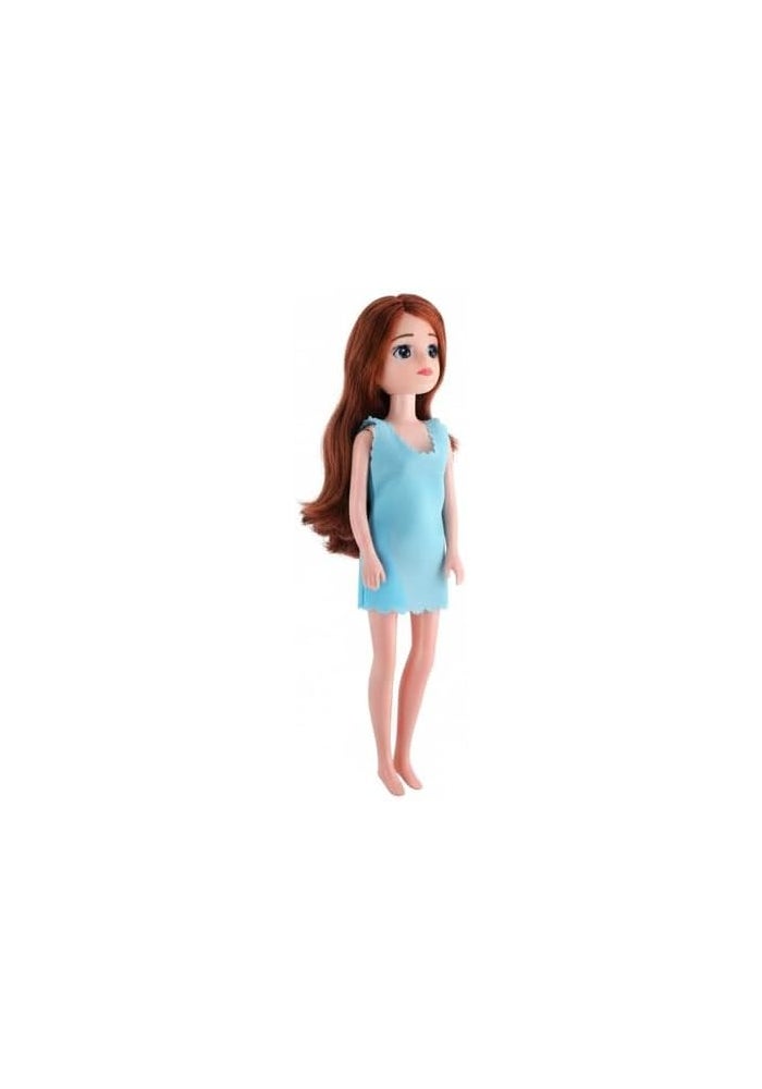 Daiso Dressing Doll – Blue Toy for Kids’ Play and Dress-Up - Image 3